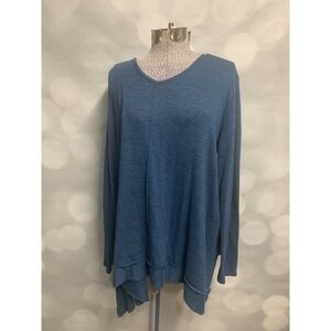lazy‎ sundays women's large blue oversized top